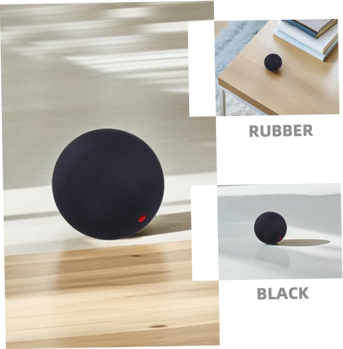 Professional Squash Training Balls 2pcs Rubber Elastic Squash Balls for Beginners and Professionals Indoor/Outdoor Reaction Training Equipment