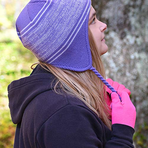C9 Champion Kids' Peruvian Hat With Ear Flaps And Fleece Lining, Lilac Peruvian, Girls' #TOP5