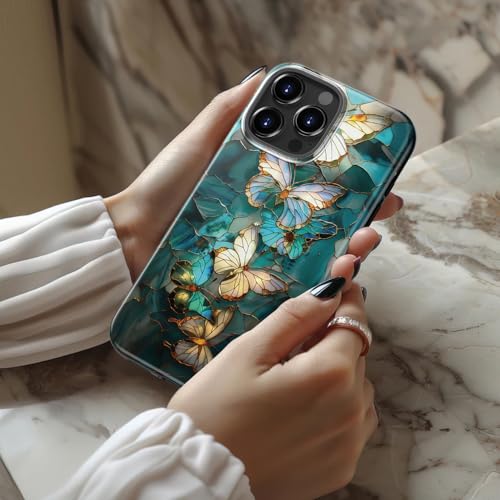 Goodon for iPhone 15 Pro Max Case, Cute Wildflower, MagSafe Compatible | Dual-Layer Hard Shell & Silicone, Wireless Charging, Slim Fit Phone Cover with Floral Designs for Women Girls - image 2