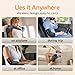 YUHUO Foot Massager with Heat, Knee Shoulder Elbow 3 in 1 Feet Massager, Heated Knee Massager, Shoulder Massager with Heat Vibration, 210 mins Battery, Cordless Portable, Touchscreen Control (Grey)