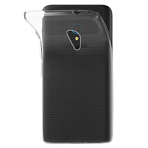 ebestStar - Funda para Alcatel U5, Carcasa Silicona Transparente, Capa Protectora TPU Antigolpes, Slim Ultra Fina, Transparente