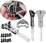 Watch Repair Tool Kit, Set of Back Opener Wrench and Watch Case Movement Holder for Waterproof...