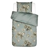 ESSENZA Florean - Bettwäsche - Satin - 140x200/220 cm - Dusty Teal