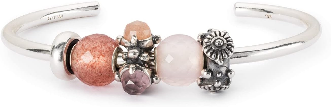 TROLLBEADS Round Strawberry Quartz Facet Bead