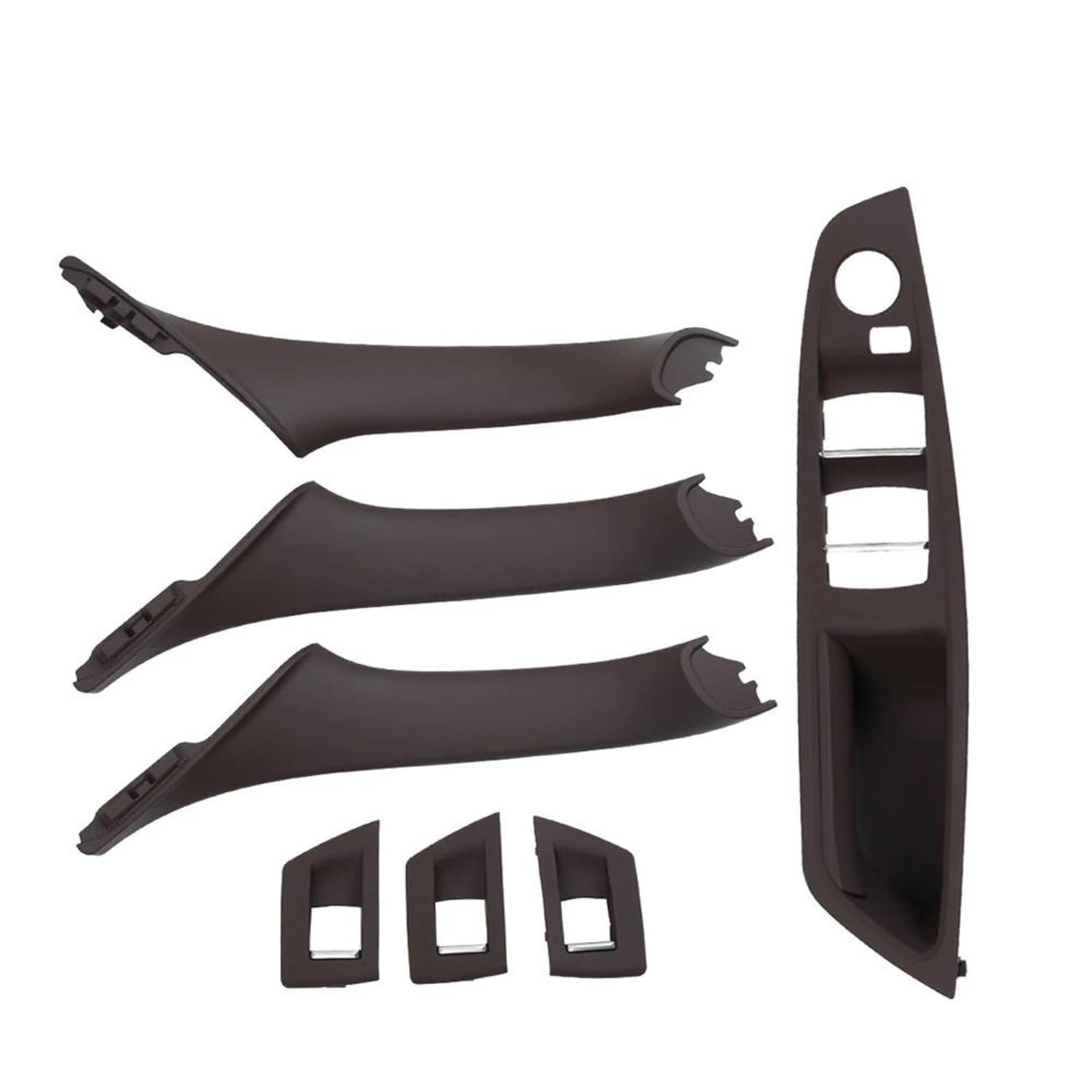 LVXVMOZEOK Interior Door Handle Armrest for F10 for F11 for F18 for 520 for 523 for 525 for 528 for 530 RHD Right Hand Interior Door Panel Pull Handle 7PCS Set(Model B Moka)