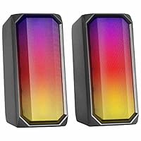 Mars Gaming MSRGB, Potente Altoparlante Bluetooth 15W, RGB Full Mesh, 2 Driver Attivi, Nero