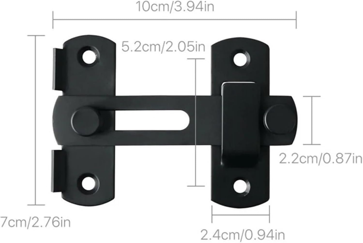 10 Pcs 3-Layers Gate Latch Accessories Bolt Door Flip Installation Lock Safety Stainless Steel for Barn Doors
