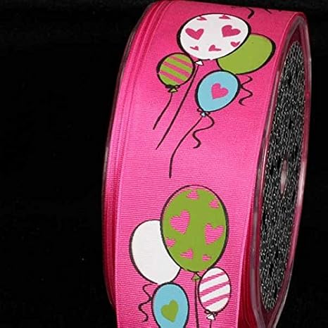 The Ribbon People White, Green and Blue 99 Balloons Wired Craft Ribbon 1.5" x 27 Yards