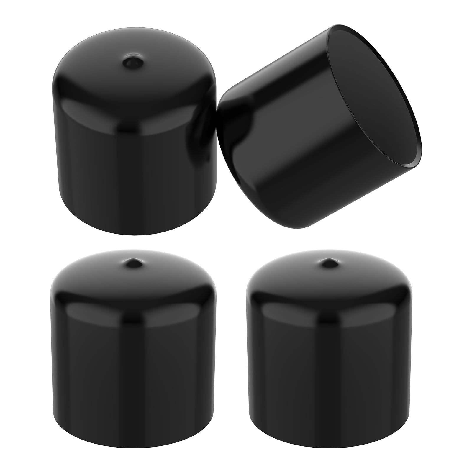 SATUY 4 Pcs 1.98-Inch Bearing Bars Cover Rubber Caps, Trailer Wheel Hub Dust Cover for Bearing Dust Protector Replacement