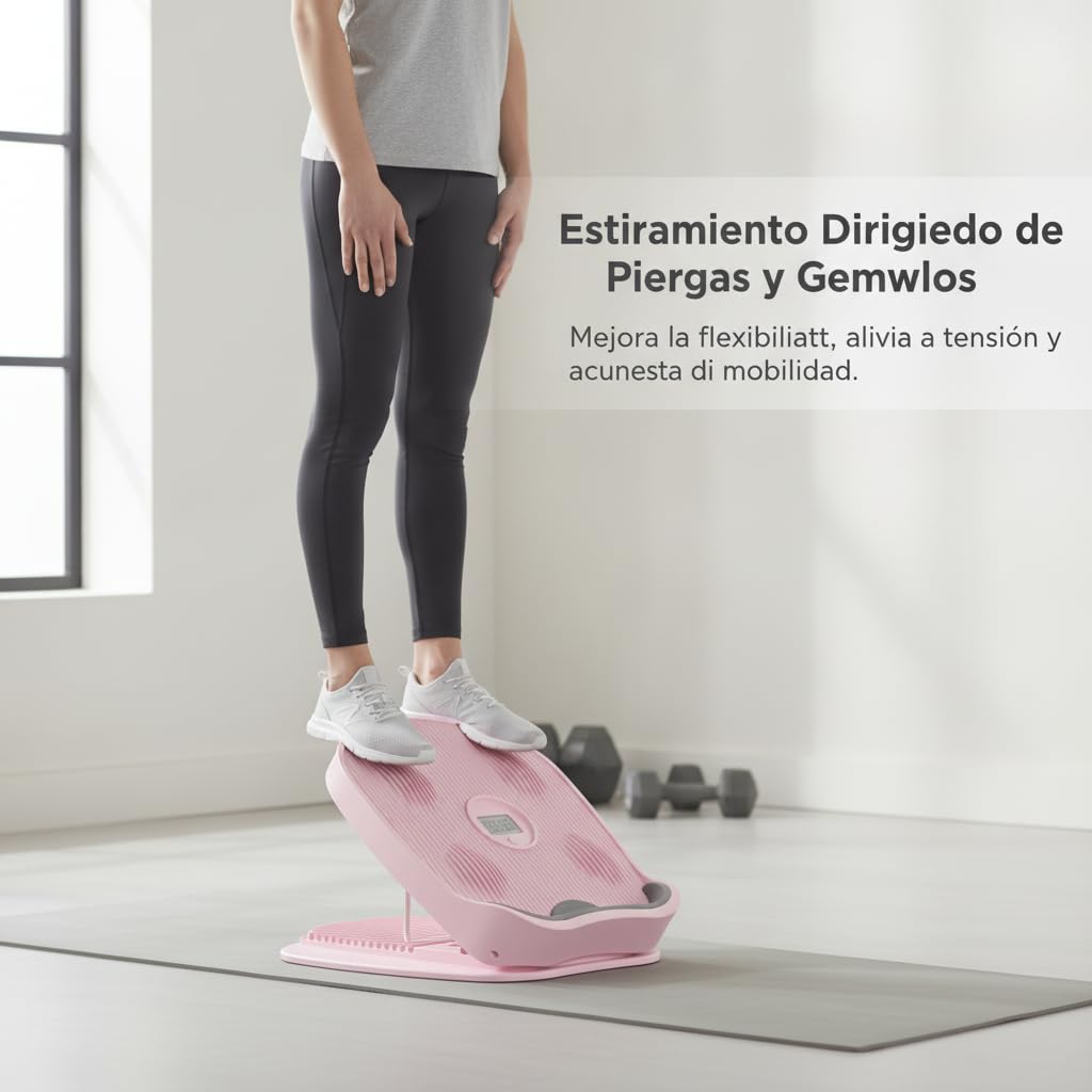 F Fityle Ejercicio para Estirar Pantorrillas con Temporizador Digital y Base Estable para Relajar los y Tendones en el Gimnasio y Casa, color to 4, style to 4, Azul