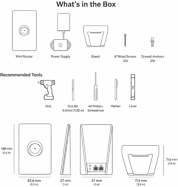 SpaceX Starlink Mini X Bundle Portable Internet Kit + WiFi 6 Router Advanced Setup for Better Coverage, Multi-Device Performance, Travel, RV, and Remote Work