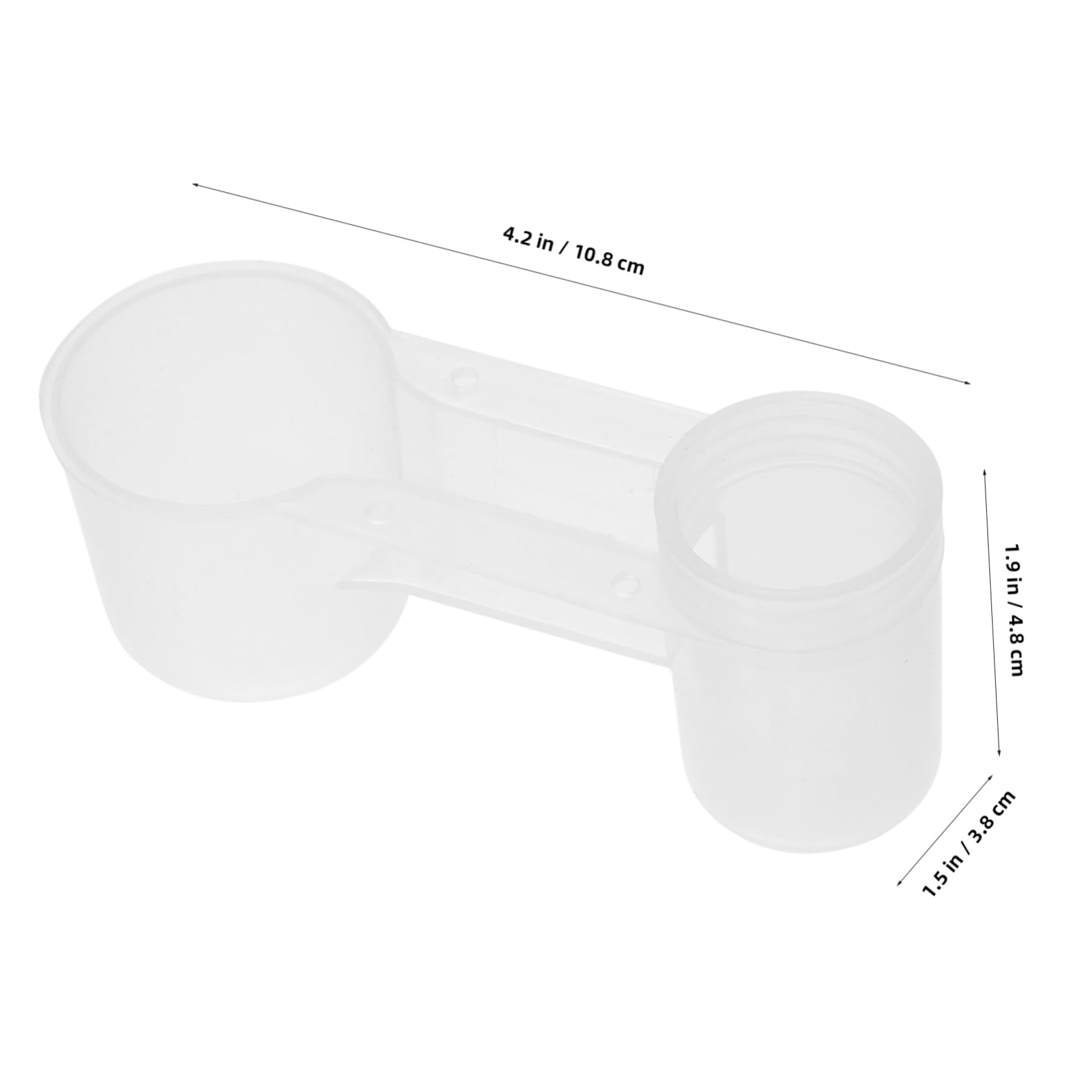 Toyvian 10 Pezzi Bevitore per Uccelli Doppia Uscita Autodrinker in Plastico Bianco, Facile da Pulire, per Piccioni e Pappagalli in Casa o Zoo