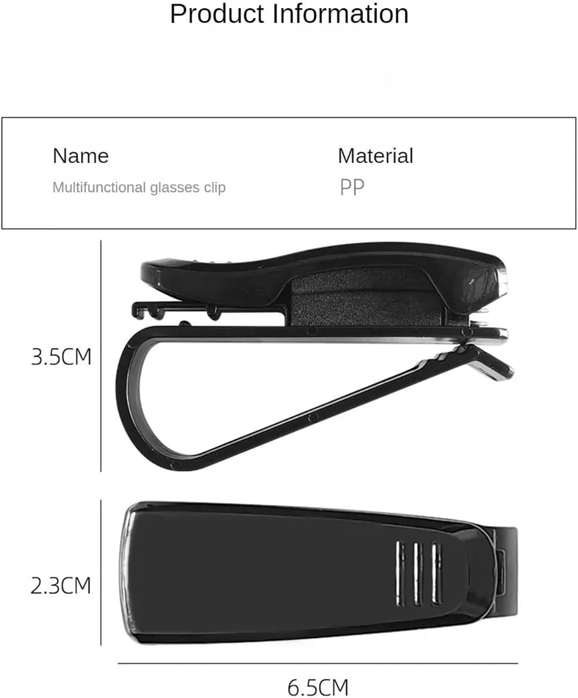 Sunglass Holder Car Glasses Case Auto Sun Visor Glasses Holder Sunglasses Clip Card Ticket Holder Multi Function Automobile Accessories Storage Car Sunglasses Holder