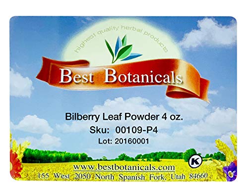 Best Botanicals Bilberry Leaf Powder 4 Oz. #TOP4