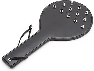 Kutocesy Martinet Sexuel Adulte Souple avec Rivets Cuir Sex Paddle BDSM Fouet Jouet pour Couple Flogger Cravache Bondage Accessoires Fouet Erotique Fétiche Couples Cosplay