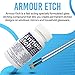 Armour Etch Glass Etching Cream Kit - Create Permanently Etched Designs - 10oz Net Weight - Bundled with Moshify Application Brushes