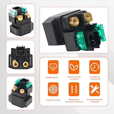 AHL Starter Solenoid Relay for Suzuki LT-Z250 LTZ250 Quadsport 2004-2009 ATV / LTF250 LT-F250 Quad Runner Ozark 2003-2009 ATV