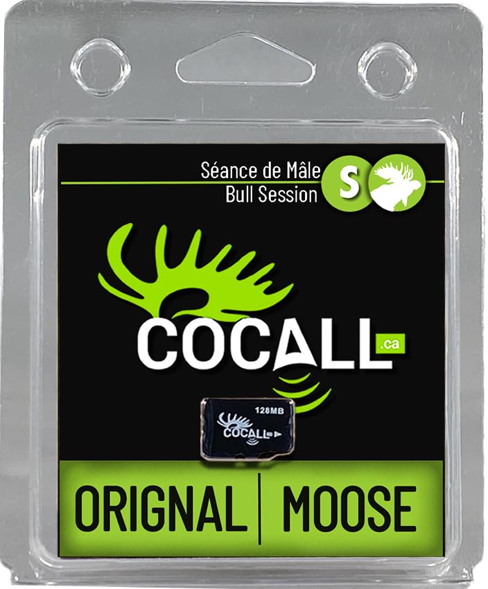 COCALL Moose Sound Card - Call Session for Hunting (Bull Moose Session, 12 Minutes) - Micro SD Card for Cocall 2X - Replicates Real Moose Interactions - Press Play and Let it Play