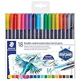 Rotuladores dobles de tinta de colores variados con una punta de anchura fina y una punta de anchura ultrafina