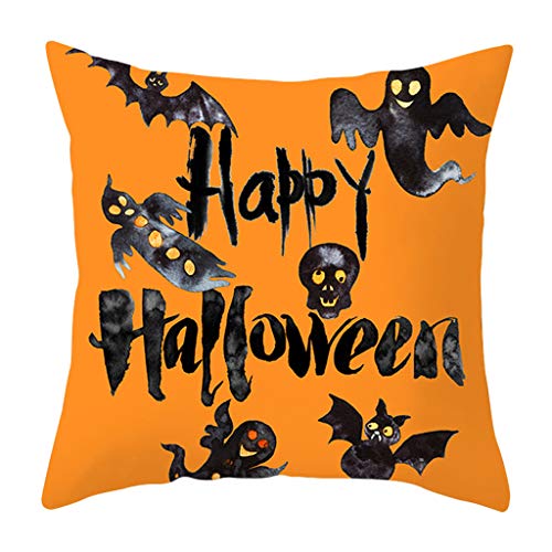 RoMantic Cuisine & Maison Aquarelle Halloween taie d'oreiller Couvre Oreiller décoratif carré Couvre Oreiller 18x18 Pouces pour canapé canapé décoration canapé Housse de Coussin