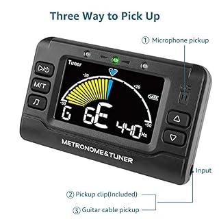 Accordeur métronome, grand écran LCD couleur rechargeable 3 en 1 Digital Metro Tuner Tone Generator avec guitare, basse… - Les Beatles, Paul McCartney, John Lennon, RIngo Starr, George Harrison Accordeur métronome, grand écran LCD couleur rechargeable 3 en 1 Digital Metro Tuner Tone Generator avec guitare, basse… – Image 3