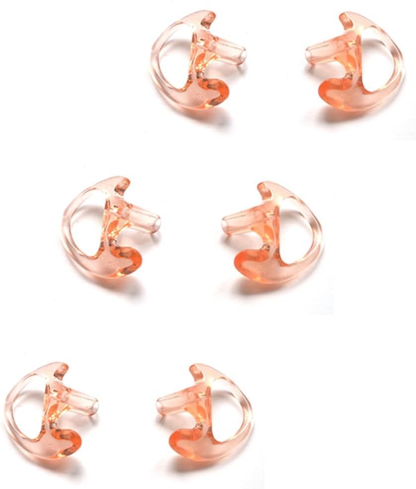 HYS Replacement Soft Silicone Ear Buds Medium Earmold for Walkie Talkie Air Acoustic Earpiece Headset (Pack of 3 Pairs)