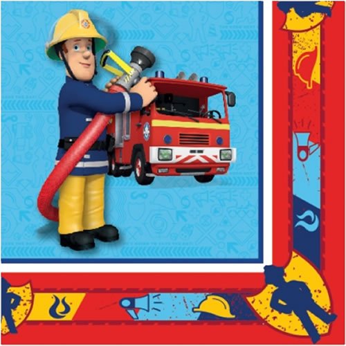 Preisvergleich Produktbild 20 Feuerwehrmann Sam Papier Servietten