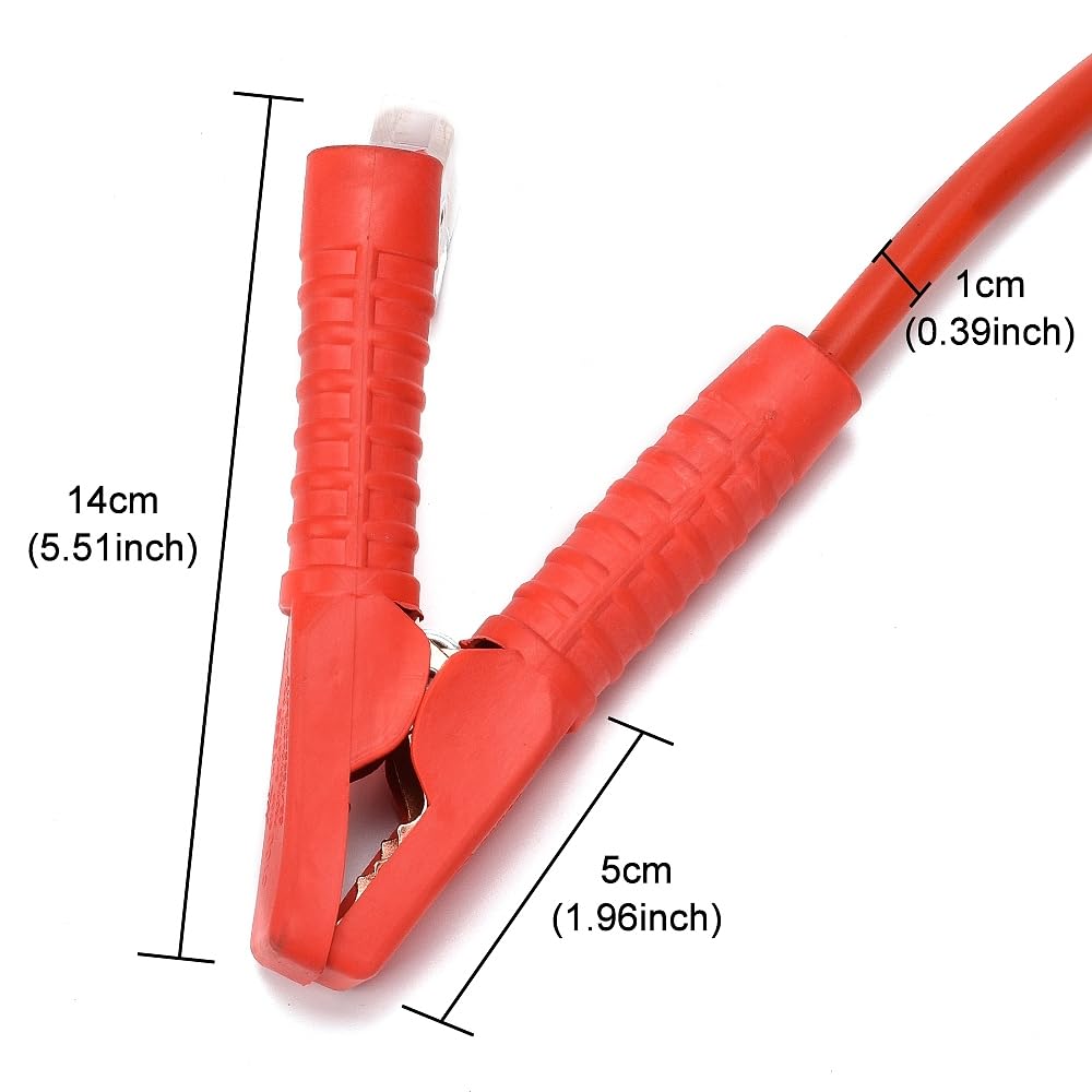 Cable de demarrage Voiture - 4 mètres 2500AMP Câbles Batterie câbles de démarrage pour Auto, Pinces Isolées Sécurisées