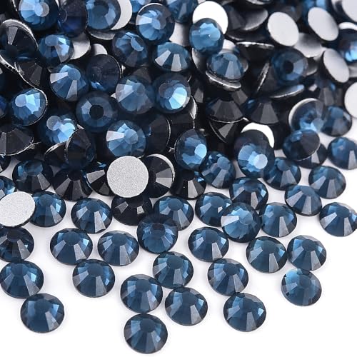 Image of 1440 Pieces SS16 /3.8-4mm Flat Back Crystal Rhinestones Round Gems for Nail Art,Montana