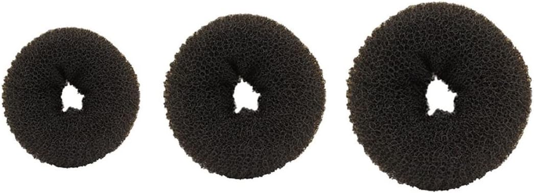 Hair Bun Shaper Set Hair Bun Hair Bun Maker Hair Donut 3pieces Donut Bun Maker Hair Bun Maker Hairstyle Diy Tool Ring Shaped Bun Maker Set for Chignon Hair Includes Large Medium and Small (black) : Beauty & Personal Care