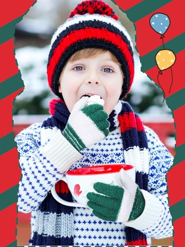 Image of Syhood 5 Pairs Kids Winter Gloves