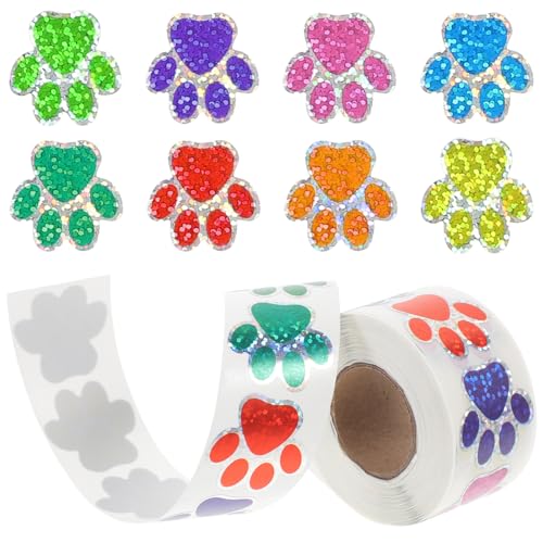 Vinilo Decorativo de Huellas de Perro Removible para Pared
