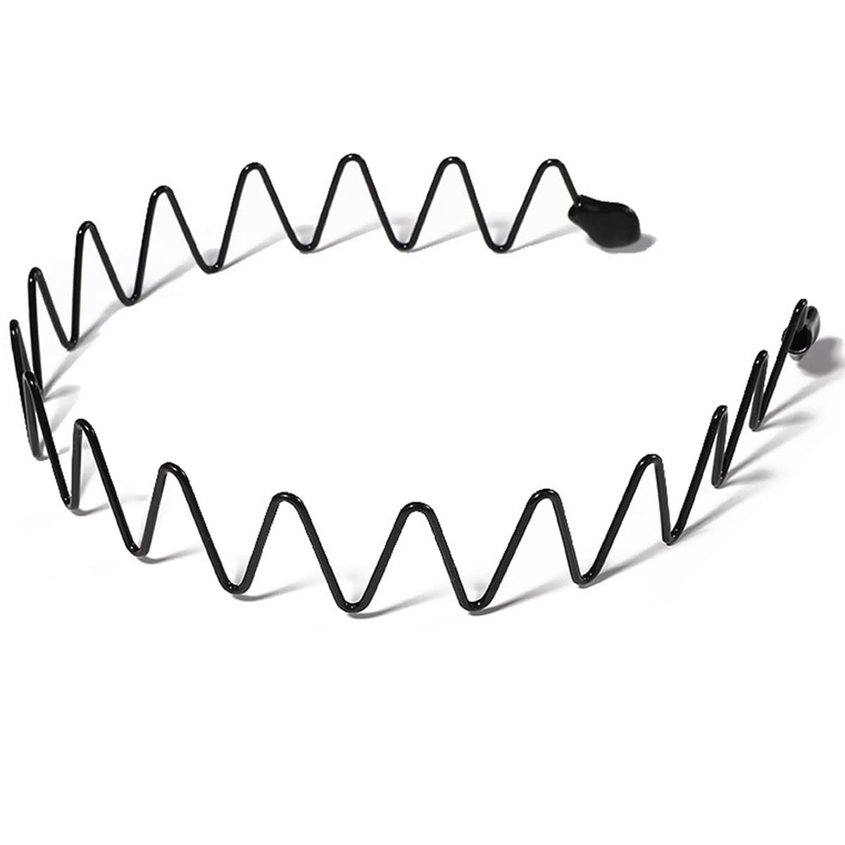 Pack De 2 Diademas Negras De 7 Cm De Ancho, Unisex, Para Deporte, Maquillaje Y Uso Diario