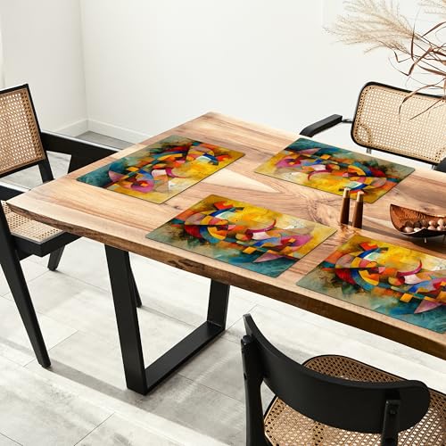 Set de table 6 pièces abstrait KitchenYeah pour égayer vos dîners entre amis - 4