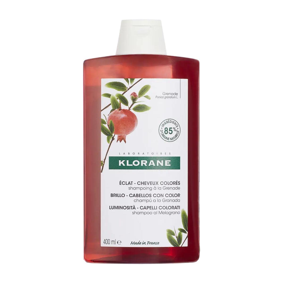 Klorane Shampoo with Pomegranate Women's Non-Professional Shampoo 400 ml – Shampoo, 400 ml, Colour Protection, Pomegranate
