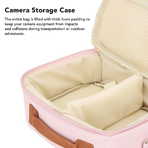 Bolsa para cámara Tangxi rosa con gran capacidad y correa ajustable miniatura 3