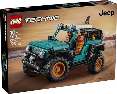 Image of LEGO Technic Jeep Wrangler Rubicon SUV - Model Car Kit - Jeep Branded Building Set with Duck 42227