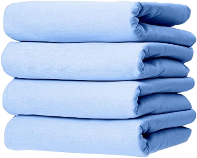 Platinum Care Pads Reusable Bed Underpad - Waterproof & Washable - Absorbent Mattress Protector - Incontinence Bed Pads - Bed Protector Pads for Adults, Kids, Elderly or Pet, Pack of 4 (Blue, 34"X36")