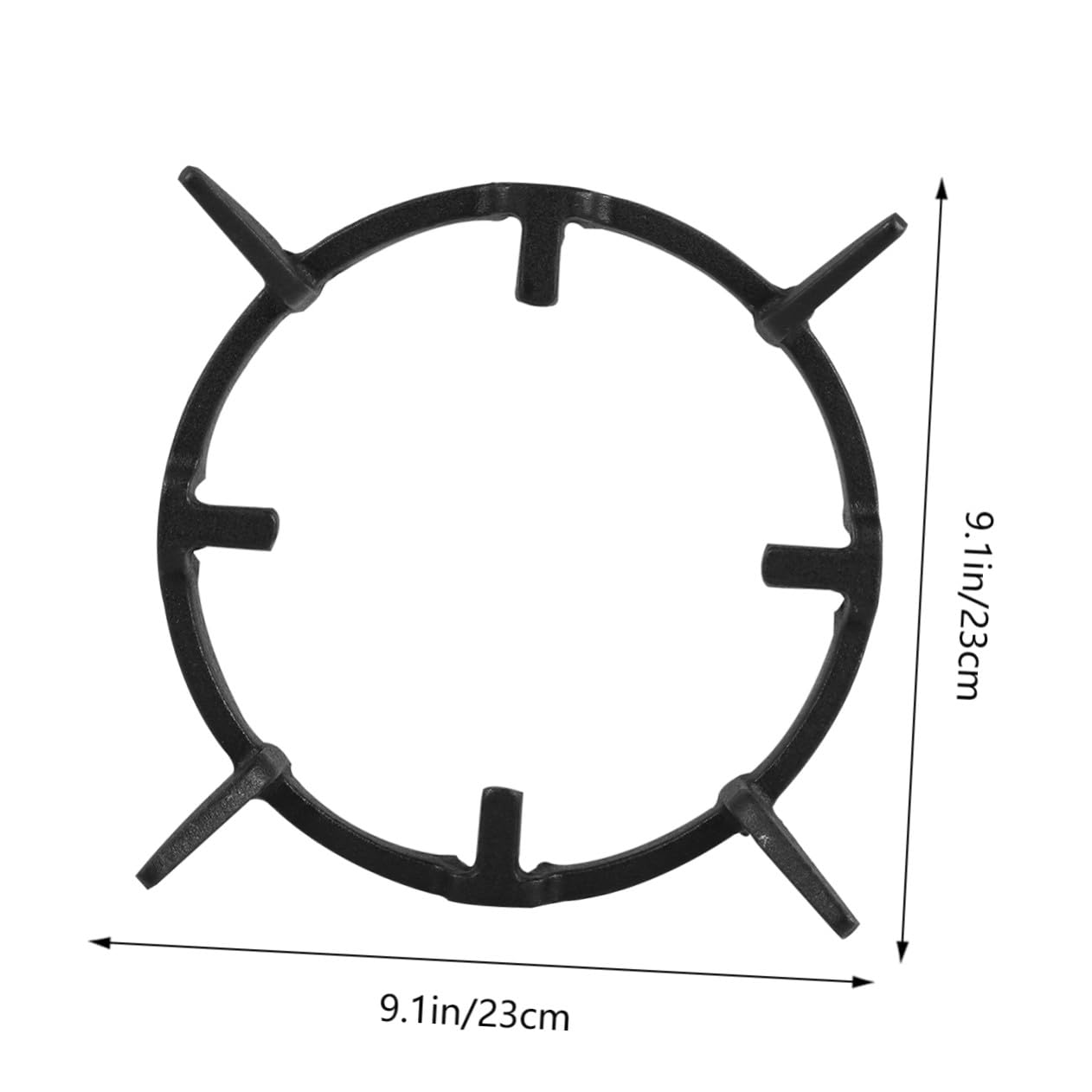 Soporte de Antideslizante Gas Estufa Negro Resistencia de para Hierro Pequeñas y Equilibrio Accesorio Práctico para Ollas para Cocina y Hotel
