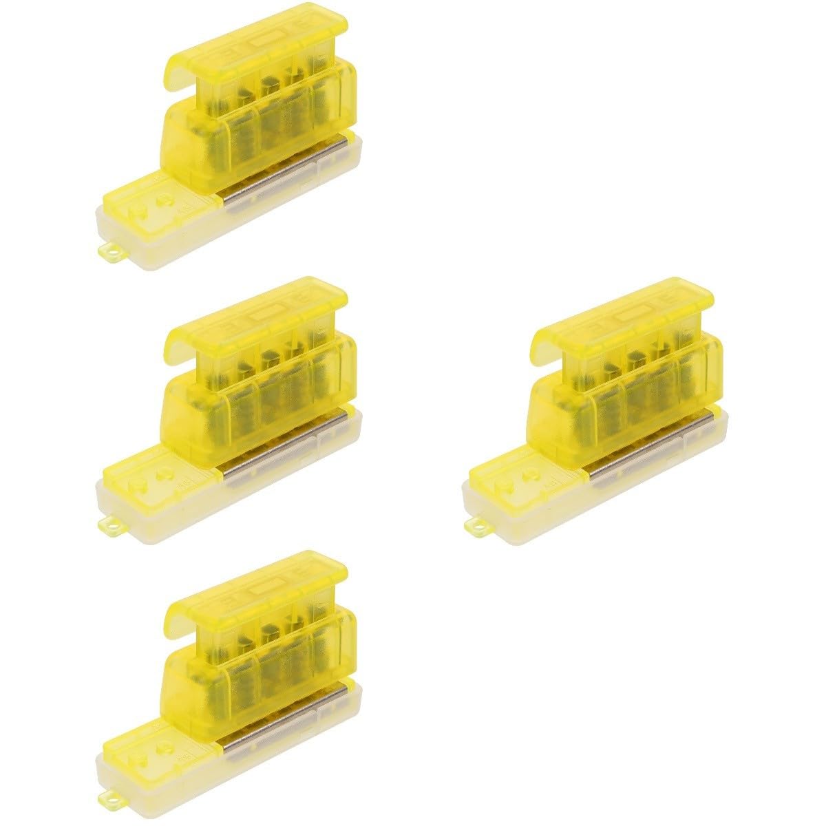 LALAFINA 4pezzi Punzonatrice Per Carta Trasparente Con Manico Ergonomico Perfetta Per Progetti Creativi e Rilegature Di Documenti Strumento Versatile Per Ufficio e Scuola