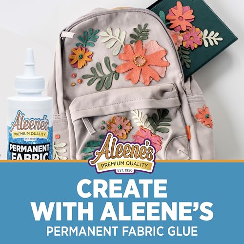 Aleene's Permanent Fabric Glue 4 fl oz, Machine Washable Adhesive, No-Sew Strong Bond Adhesive for Clothing, Denim, Polyester, Cotton, Flannel Materials, Dries Flexible - Thumbnail 7