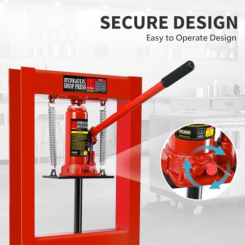 Garvee XN1F9IBD1B_NGWCKD7S_HGM0W Hydraulic Press, 12 Ton H-Frame Garage Floor Adjustable Shop Press thumb #2