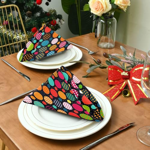 Servilletas de Tela Multicolor Set x6 20x20 in miniatura 4