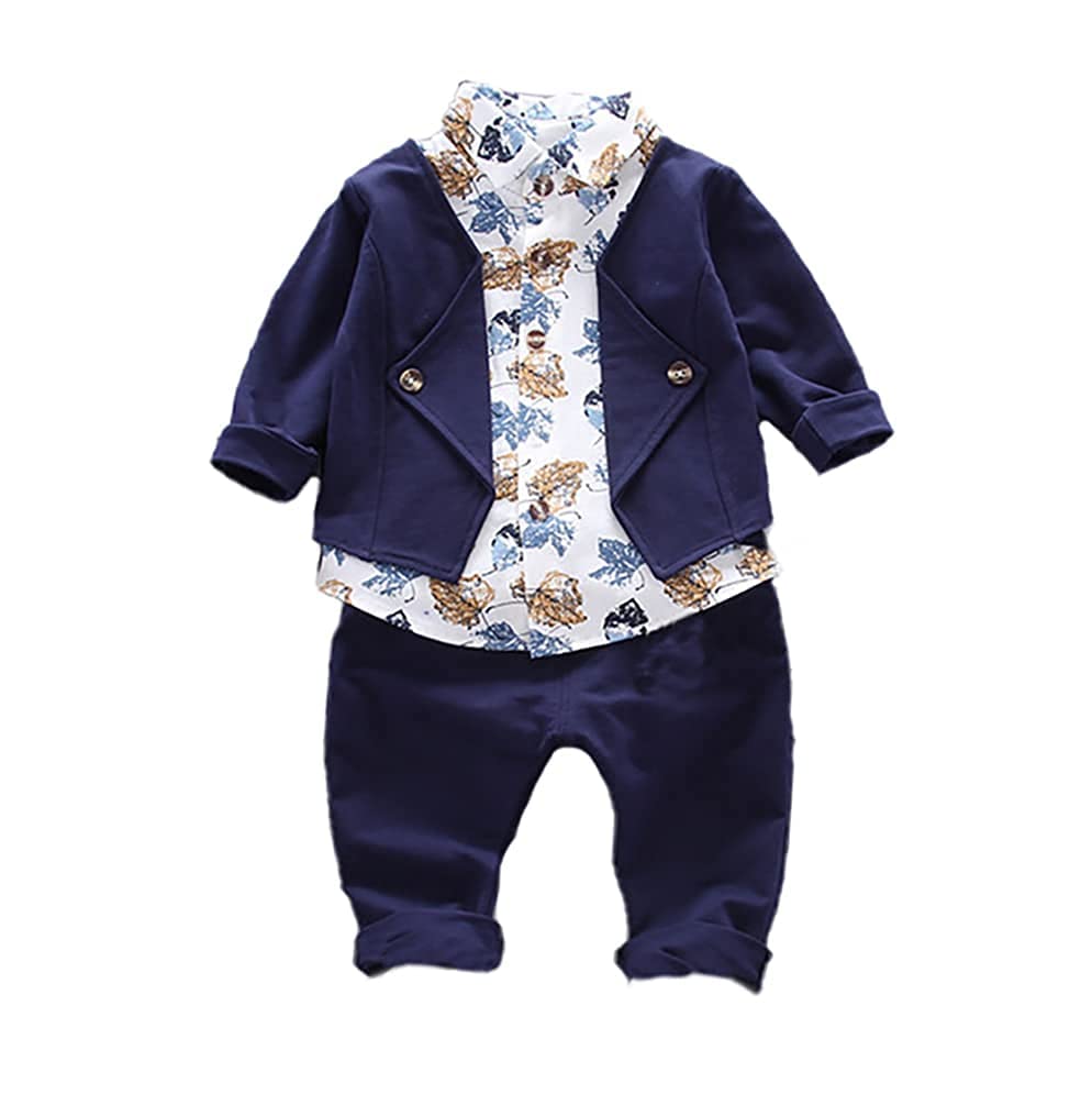 Bold N Elegant - Be Bold Inside & Elegant OutsideBold N Elegant Floral Print Full Sleeve Blazer Style Shirt and Pant Coat Suit Clothing Set for Boys