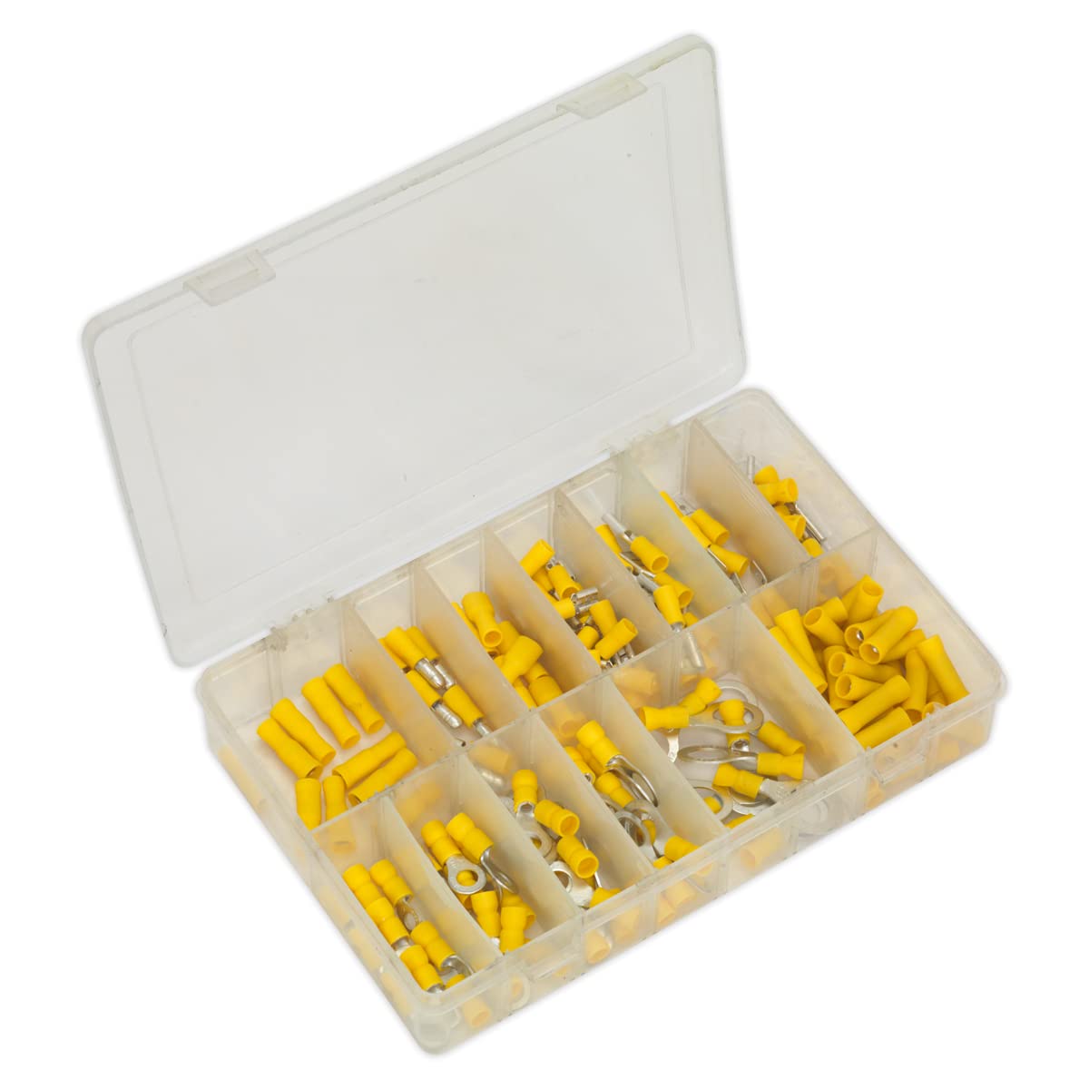 Crimp terminal Assortiment 140pièce Jaune pour éviter les faux contacts électriques