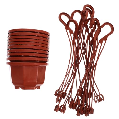 ifundom 10sets Fioriera Sospesa in Plastica Da Sospeso Ganci Contenitore Per Piante Da Balcone Ufficio e Casa Per Spatifillo