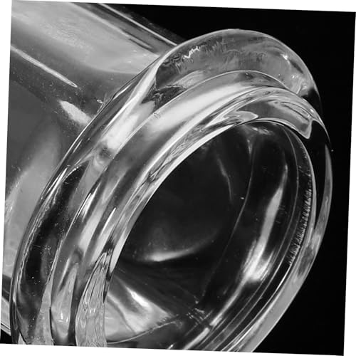 Bocal en verre de coloration vertical avec couvercle rond - 4