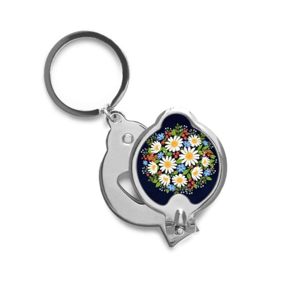 Coupe-ongles Chrysanthème Blanc pour Manucure Maison