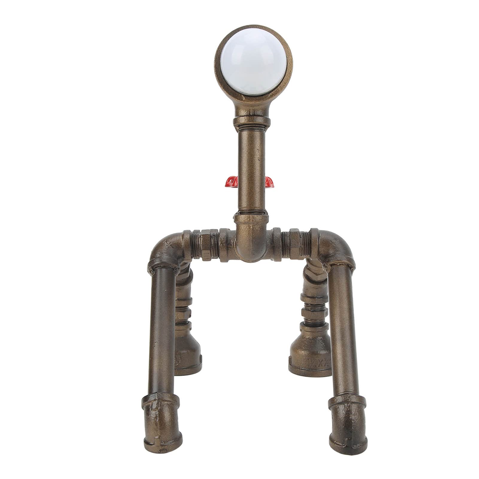 FTVOGUE Lampada Steampunk Lampada da Tavolo Industriale a Tubo da Tavolo