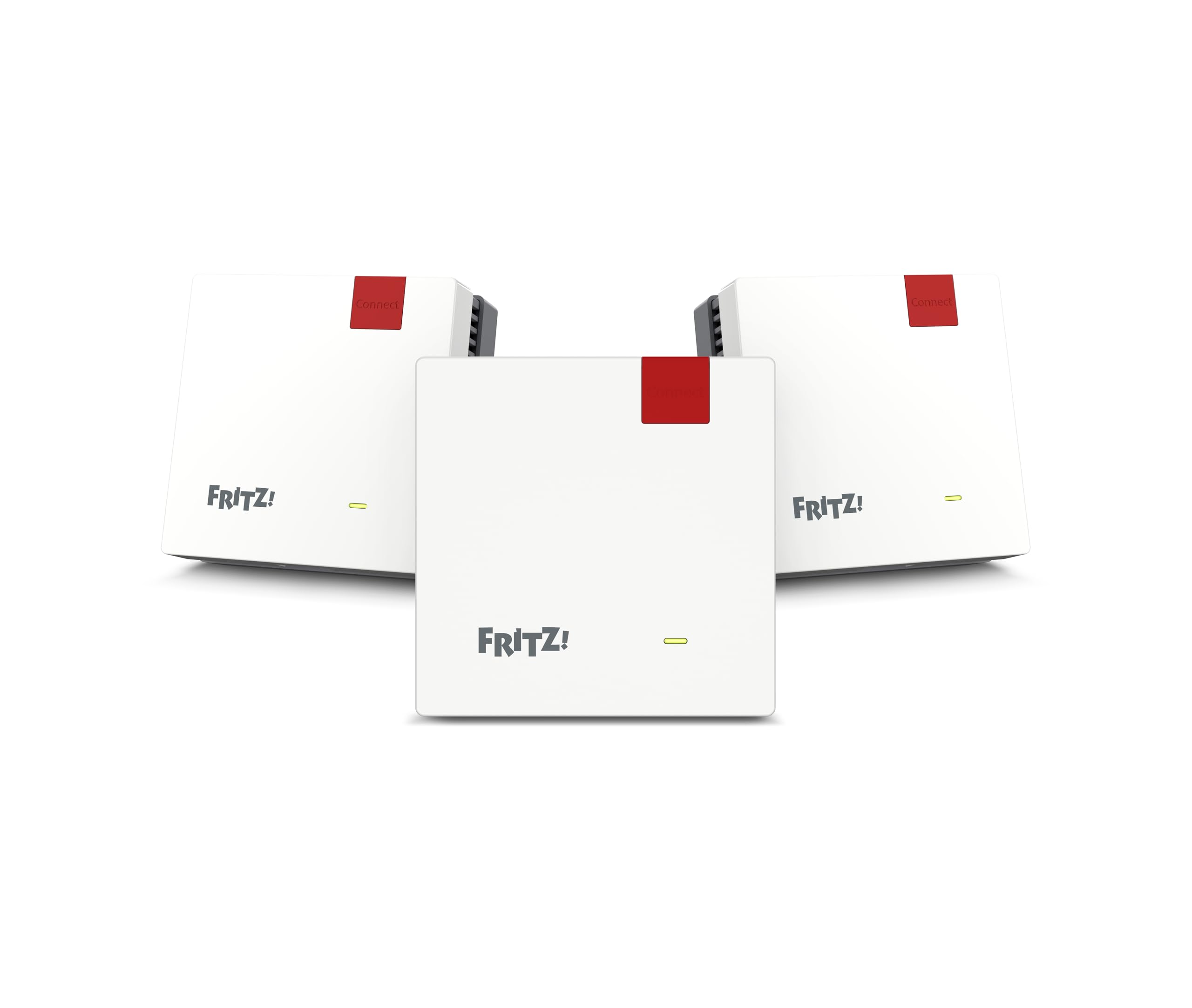 FRITZ! Mesh Set 1700 Set de 3 | Wi-Fi rápido hasta 3600 Mbit/s | Cobertura WLAN 5-7 Habitaciones | Ideal para enrutadores de Internet o módem de Fibra óptica (ONT) | Configuración Sencilla